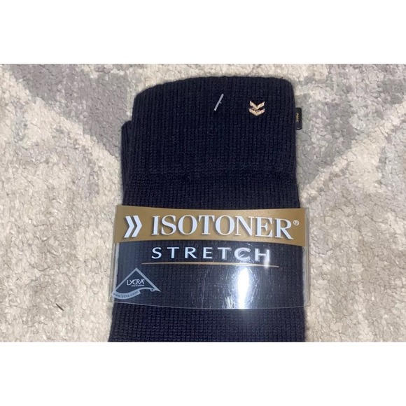 New Women's Isotoner Stretch Acrylic Blend Black  Gloves One Size - Picture 3 of 6
